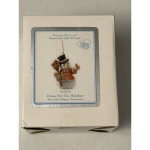 2009 Precious Moments Home For The Holidays Ornament 101073 Snowman Bird MM25